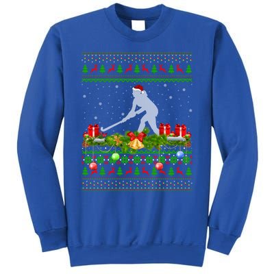 Hockey Sports Lover Xmas Santa Ugly Field Hockey Christmas Gift Sweatshirt