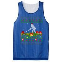 Hockey Sports Lover Xmas Santa Ugly Field Hockey Christmas Gift Mesh Reversible Basketball Jersey Tank