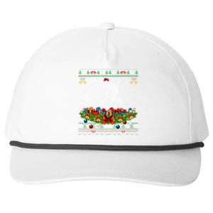 Hockey Sports Lover Xmas Santa Ugly Field Hockey Christmas Gift Snapback Five-Panel Rope Hat