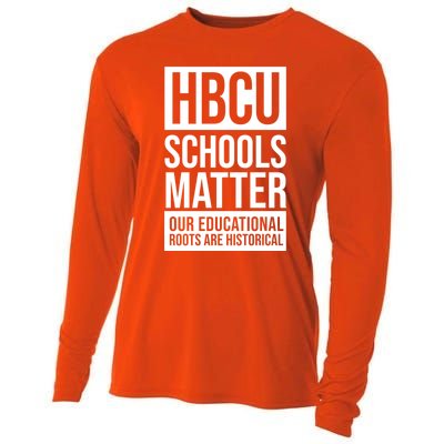 Hbcu Schools Matter Historically Black College Blue White Cute Gift Cooling Performance Long Sleeve Crew