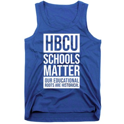 Hbcu Schools Matter Historically Black College Blue White Cute Gift Tank Top