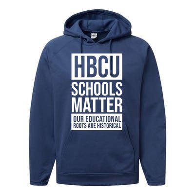 Hbcu Schools Matter Historically Black College Blue White Cute Gift Performance Fleece Hoodie