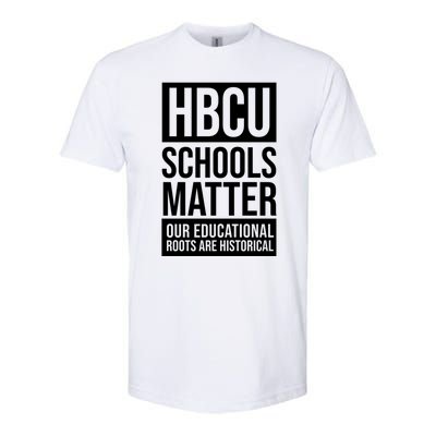 Hbcu Schools Matter Historically Black College Blue White Cute Gift Softstyle CVC T-Shirt