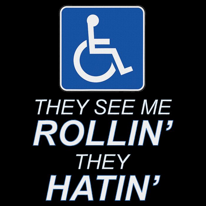 Hey See Me Rollin Hey Hain Funny Wheelchair Graphic 16 in Basic Backpack