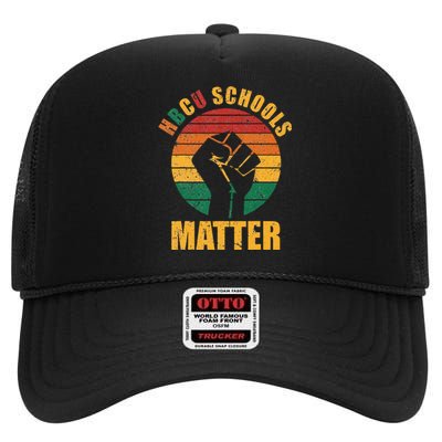 HBCU Schools Matter Historical Black College High Crown Mesh Back Trucker Hat