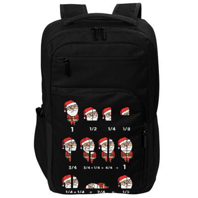 Hilarious Santa Math Teacher Gift for Christmas Impact Tech Backpack