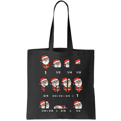 Hilarious Santa Math Teacher Gift for Christmas Tote Bag