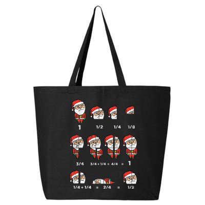 Hilarious Santa Math Teacher Gift for Christmas 25L Jumbo Tote