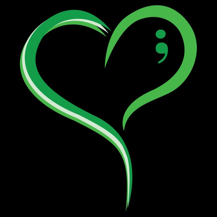 Heart Semicolon Mental Health Awareness Cooling Performance Crew T-Shirt