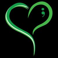 Heart Semicolon Mental Health Awareness City Backpack