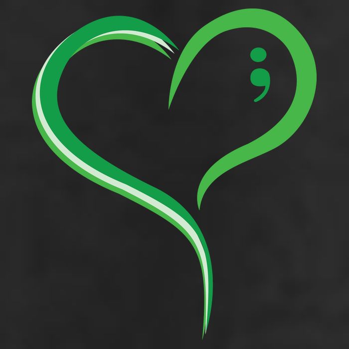 Heart Semicolon Mental Health Awareness Adult Drive Performance Visor