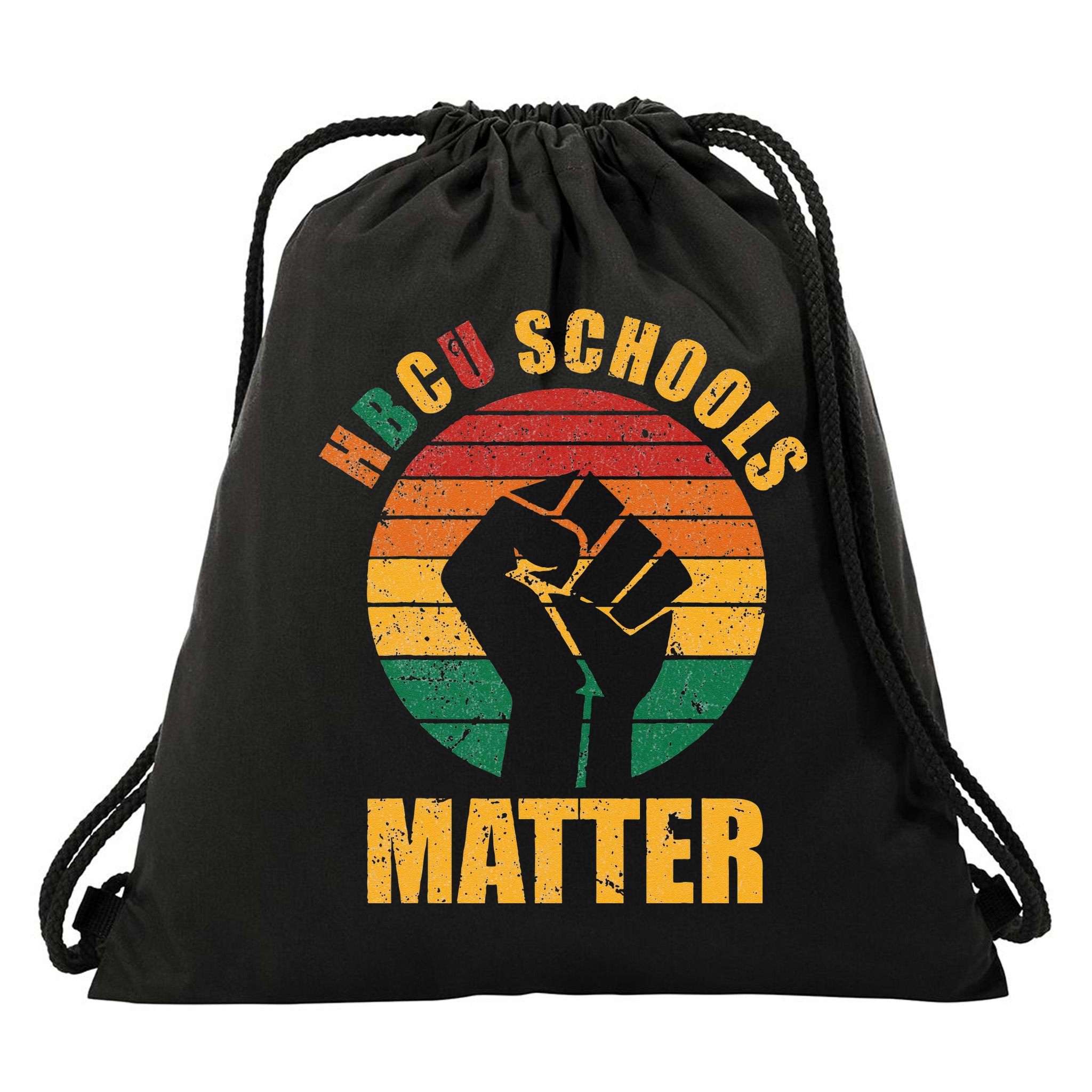 HBCU Schools Matter Historical Black College Drawstring Bag