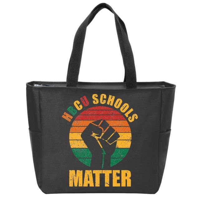 HBCU Schools Matter Historical Black College Zip Tote Bag
