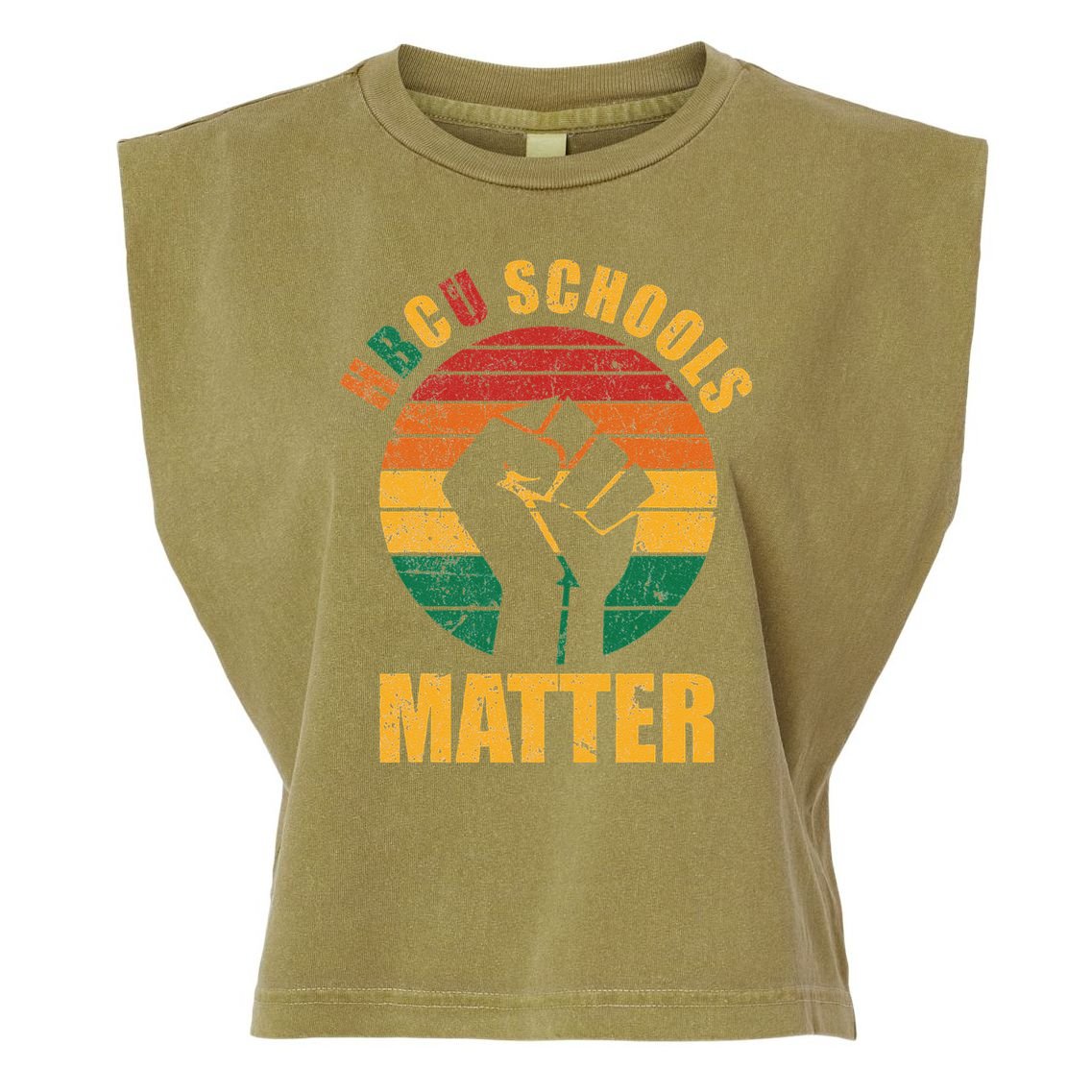 HBCU Schools Matter Historical Black College Garment-Dyed Women's Muscle Tee