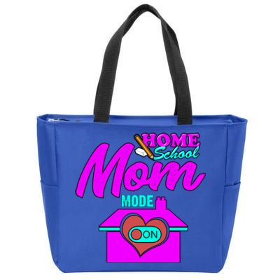 Home School Mom Mode On Gift 2020 Homeschooling Mom Teacher Cool Gift Zip Tote Bag