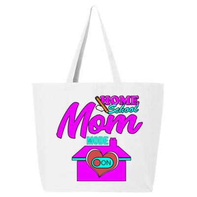 Home School Mom Mode On Gift 2020 Homeschooling Mom Teacher Cool Gift 25L Jumbo Tote