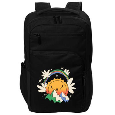 Happy Sun Mountain Rainbow Impact Tech Backpack