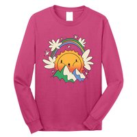Happy Sun Mountain Rainbow Long Sleeve Shirt