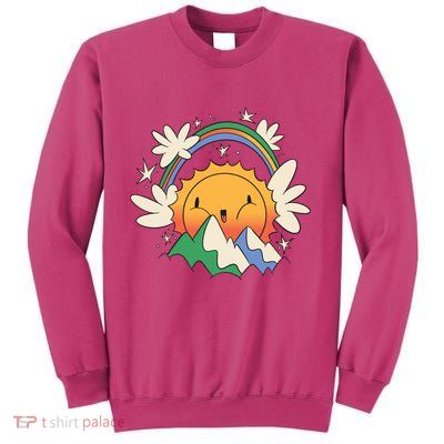 Happy Sun Mountain Rainbow Sweatshirt