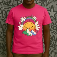 Happy Sun Mountain Rainbow T-Shirt