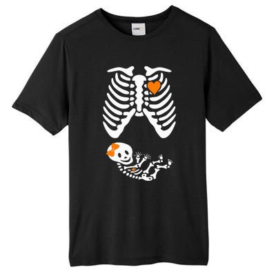 Halloween Skeleton Maternity Couples Pregnancy Announcement Tall Fusion ChromaSoft Performance T-Shirt