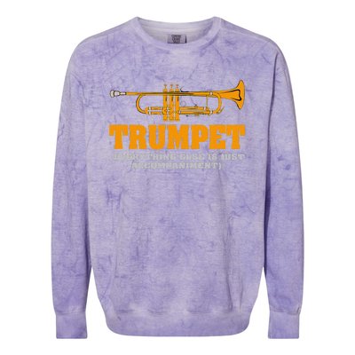 High School Marching Band Brass Horn Perfect Colorblast Crewneck Sweatshirt