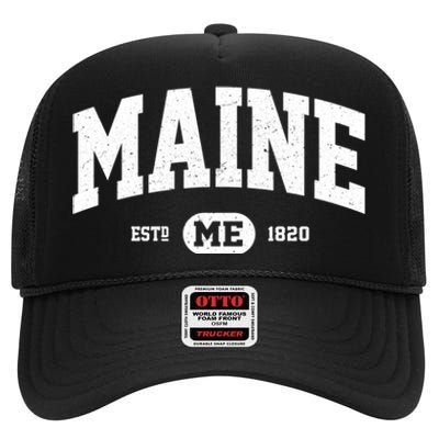 Home State Maine Established High Crown Mesh Back Trucker Hat