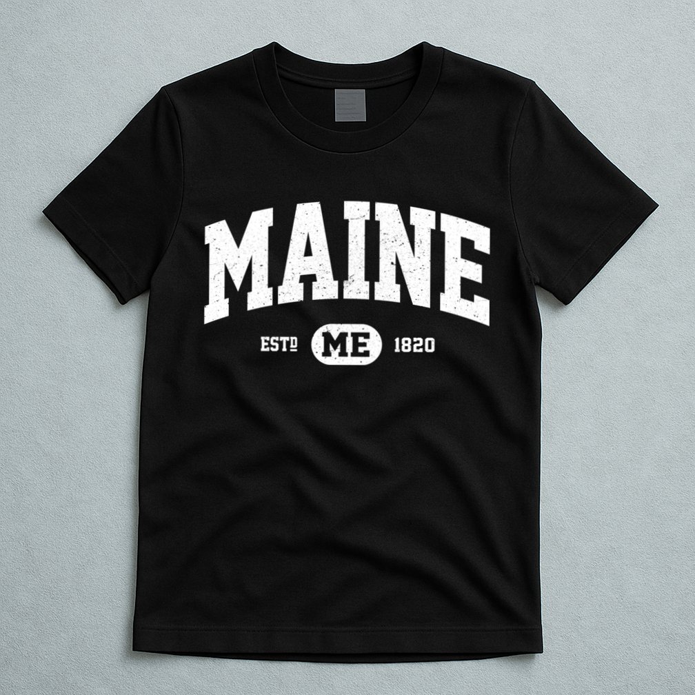 Home State Maine Established T-Shirt