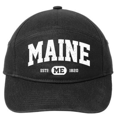 Home State Maine Established 7-Panel Snapback Hat