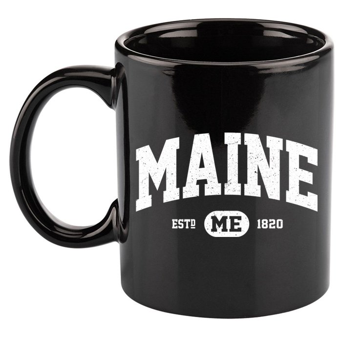 Home State Maine Established 11oz C Handle Ceramic Mug