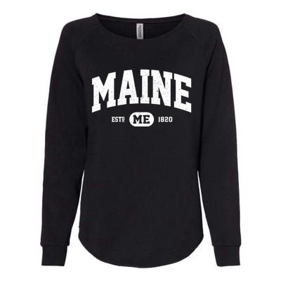 Home State Maine Established Womens California Wash Sweatshirt