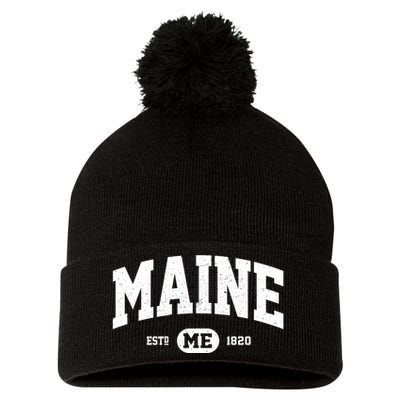 Home State Maine Established Pom Pom 12in Knit Beanie