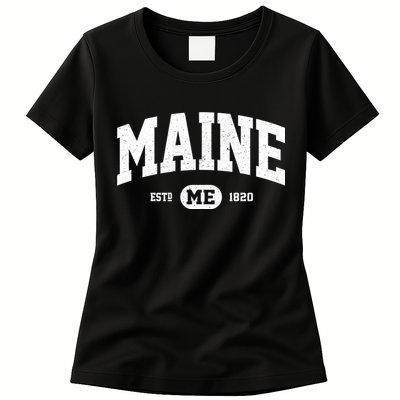 Home State Maine Established Womens T-Shirt