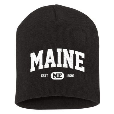 Home State Maine Established Short Acrylic Beanie