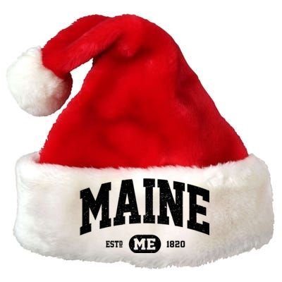 Home State Maine Established Premium Christmas Santa Hat