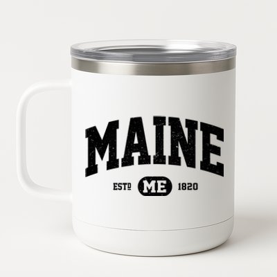 Home State Maine Established 12 oz Stainless Steel Tumbler Cup