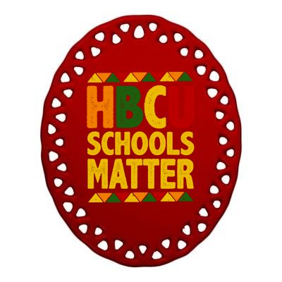 HBCU School Matter Ceramic Oval Ornament