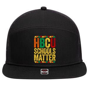 HBCU Schools Matter  Historical Black College Alumni  7 Panel Mesh Trucker Snapback Hat