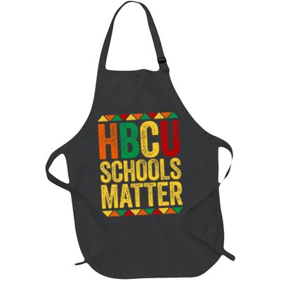HBCU Schools Matter  Historical Black College Alumni  Full-Length Apron With Pockets