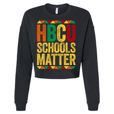 HBCU Schools Matter  Historical Black College Alumni  Cropped Pullover Crew