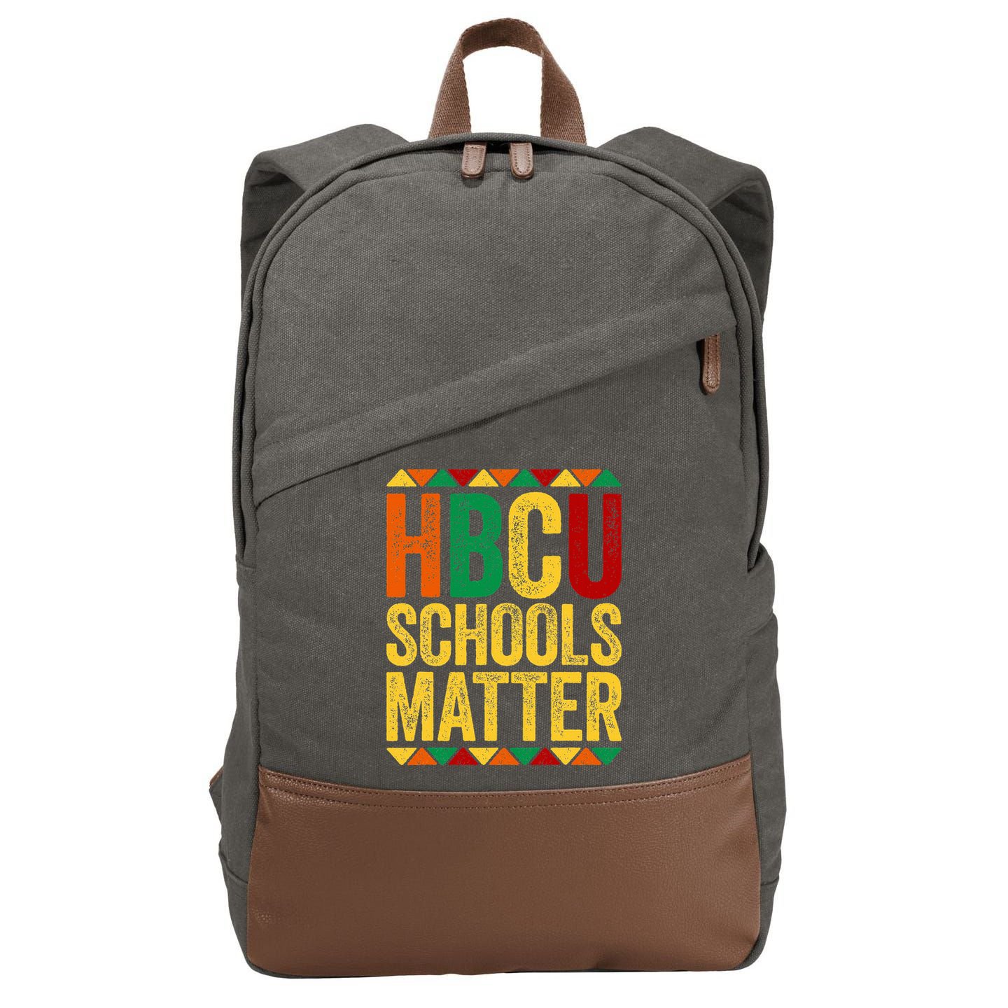 HBCU Schools Matter  Historical Black College Alumni  Cotton Canvas Backpack