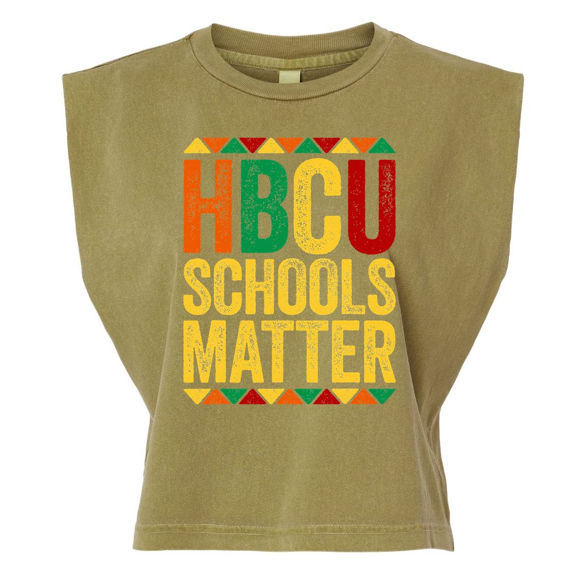 HBCU Schools Matter  Historical Black College Alumni  Garment-Dyed Women's Muscle Tee