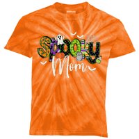 Halloween Spooky Mama Matching Family Kids Tie-Dye T-Shirt