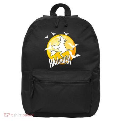 Halloween Spooky Moon Flying Witch 16 in Basic Backpack
