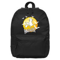 Halloween Spooky Moon Flying Witch 16 in Basic Backpack