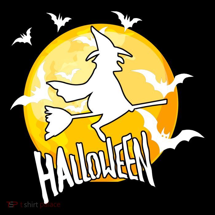 Halloween Spooky Moon Flying Witch 16 in Basic Backpack