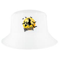 Halloween Spooky Moon Flying Witch Cool Comfort Performance Bucket Hat