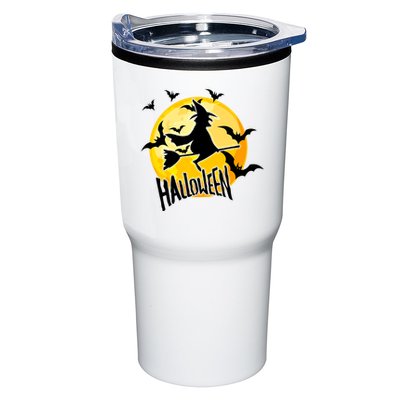 Halloween Spooky Moon Flying Witch Tumbler