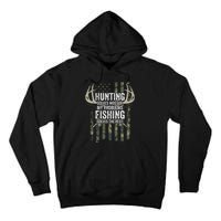 Hunting Solves Most Of My Problems Fishing The Rest Funny Tall Hoodie