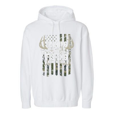 Hunting Solves Most Of My Problems Fishing The Rest Funny Garment-Dyed Fleece Hoodie